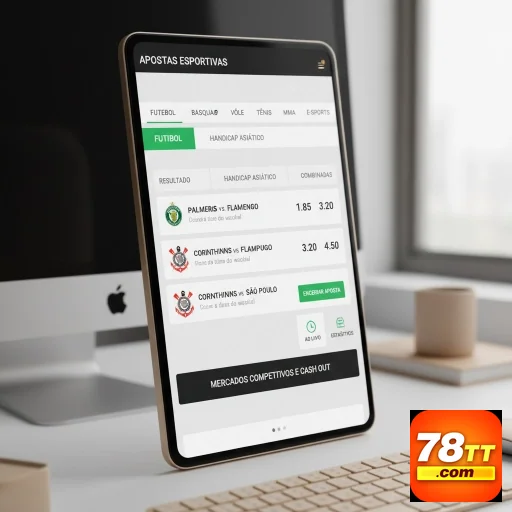 Ilustração de Experimente Slots e Games ao Vivo no 78tt